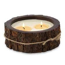 Tree Bark Candle Medium