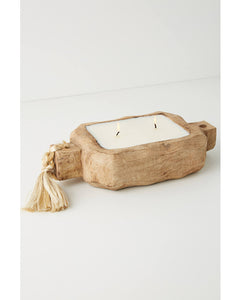 Driftwood Candle Tray-SM-Wild Green Fig