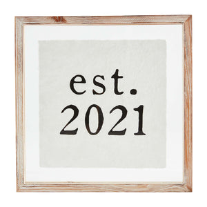 EST 2021 Plaque