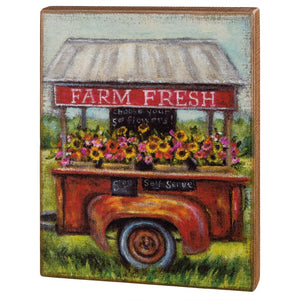 Box Sign Farm Fresh