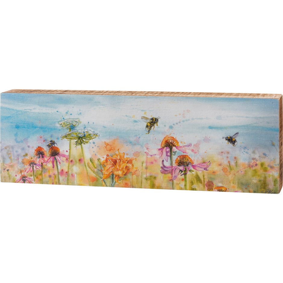 Box Sign Floral Field