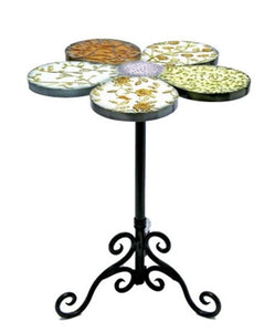 Multi Coloured Flower Accent Table