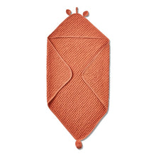 Load image into Gallery viewer, Bear Hooded Waffle Weave Towel
