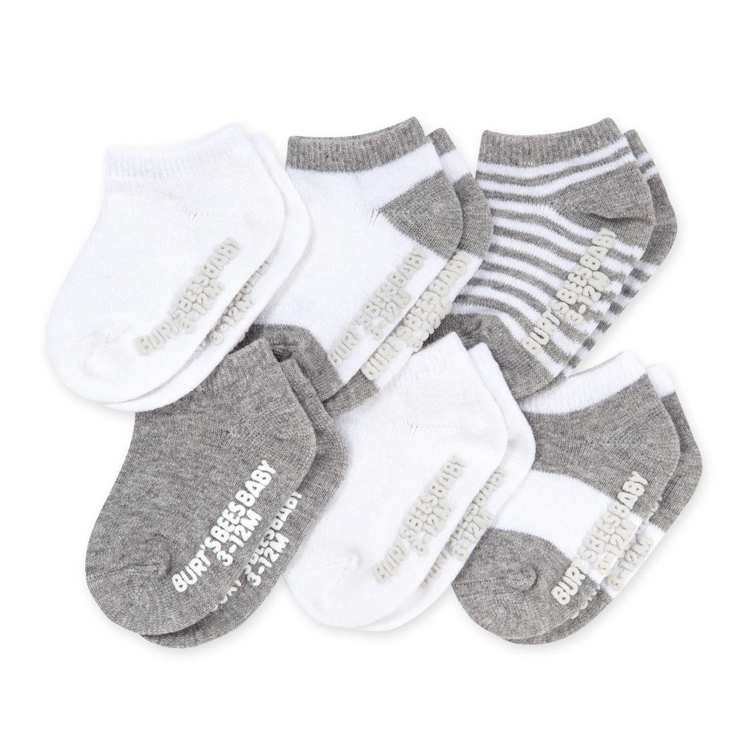 Ankle Socks Set of 6 Heather Grey