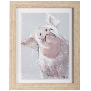 Framed Wilbur Pig Print