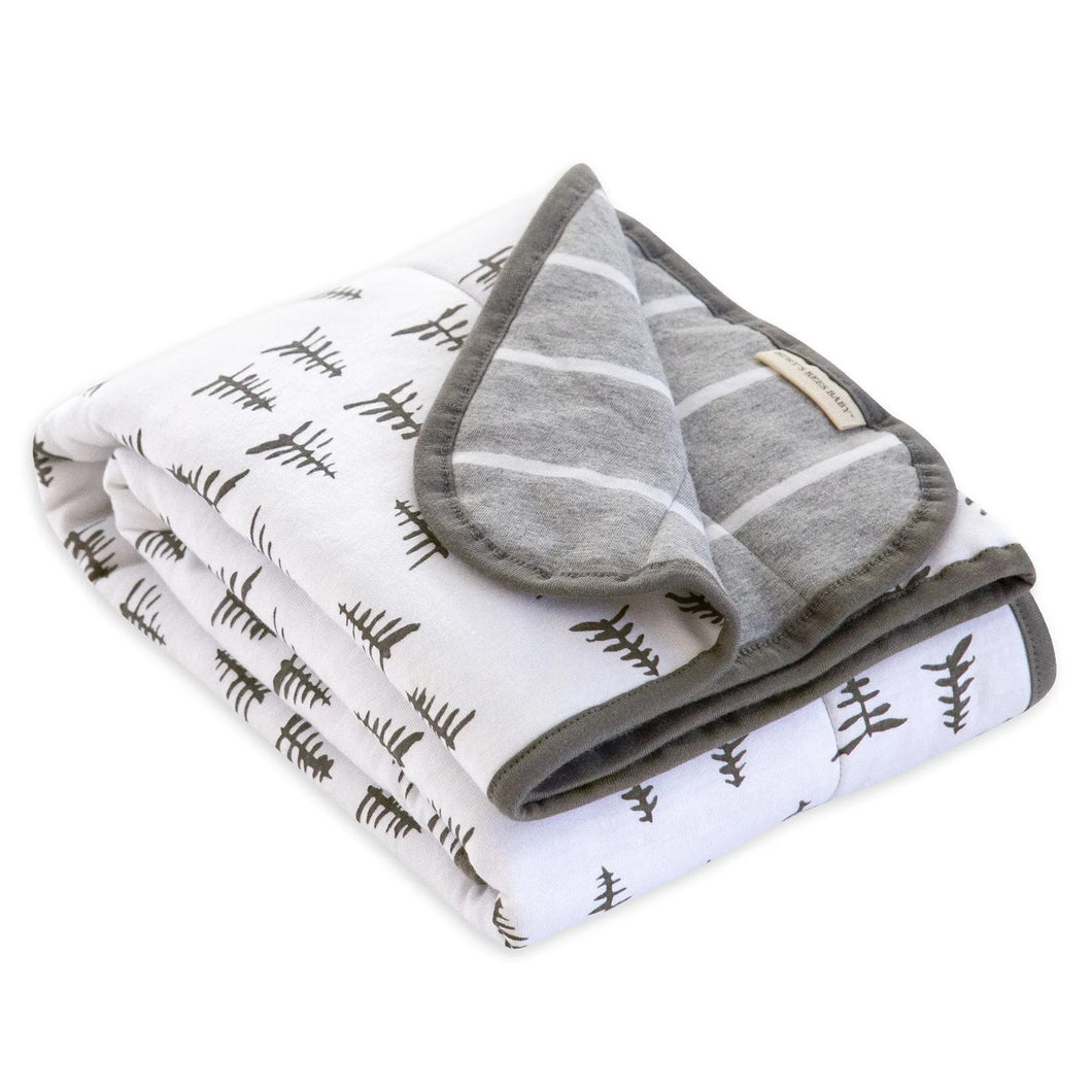 Pine Forest Reversible Jersey Blanket