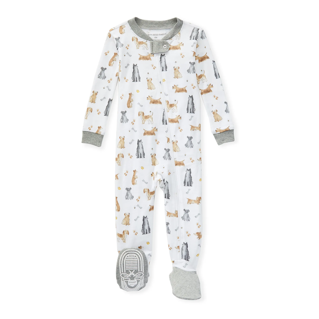 Puppy Party Sleeper Heather Grey