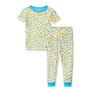 Toddler Retro Rainbows Tee & Pant PJ Set