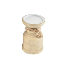 Load image into Gallery viewer, Olivia Wooden Pillar Candleholder
