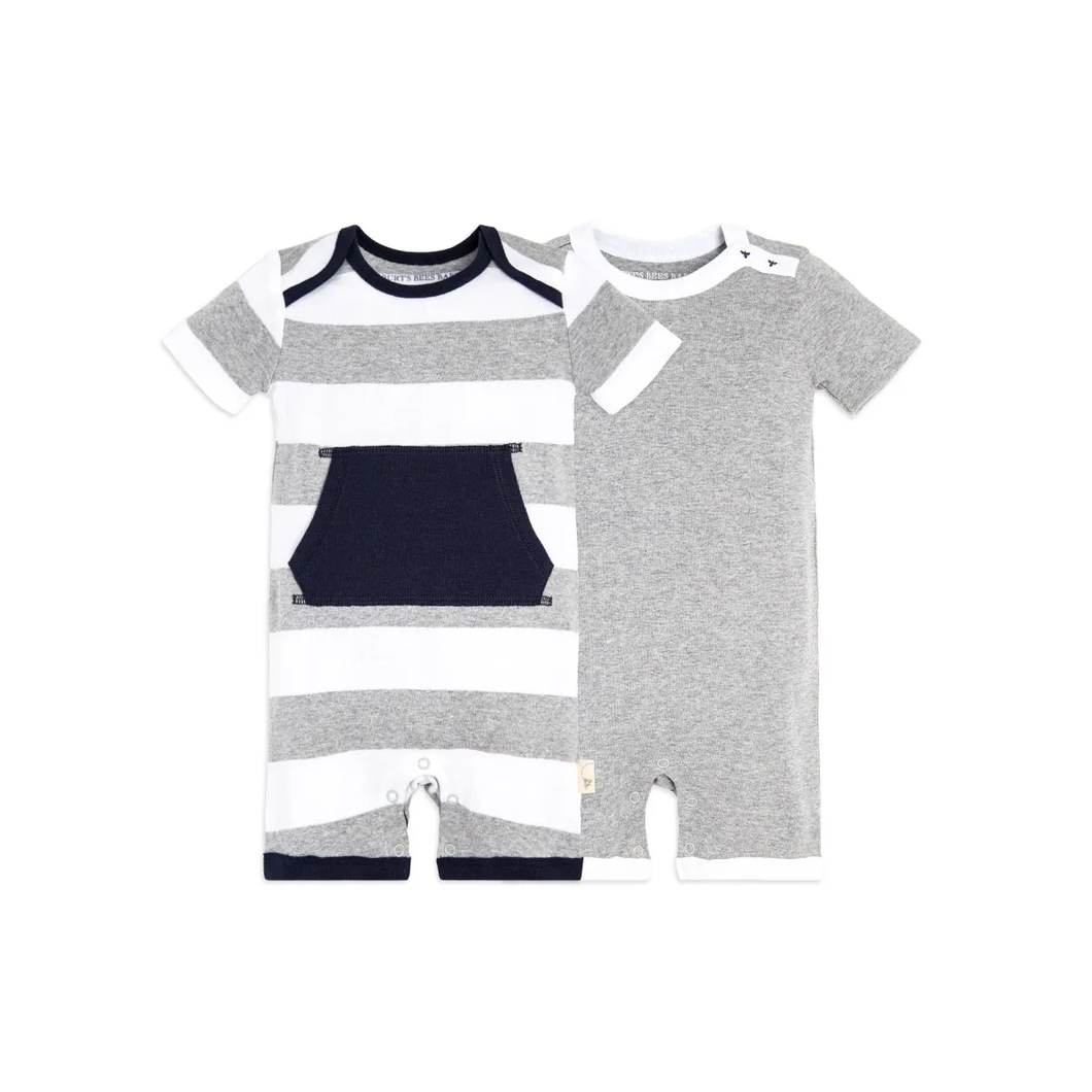 Pocket Shortalls Heather Grey 2 Pack