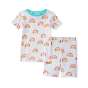 Toddler Sunset Rainbows Tee & Short PJ Set